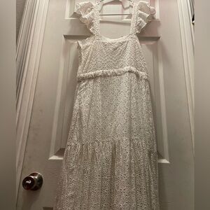 Veronica Beard Aislin Eyelet Tiered Maxi Dress